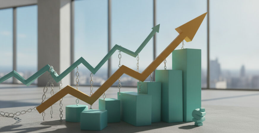 Crescimento econômico de 2,3% em meio a pressões de custos e crédito