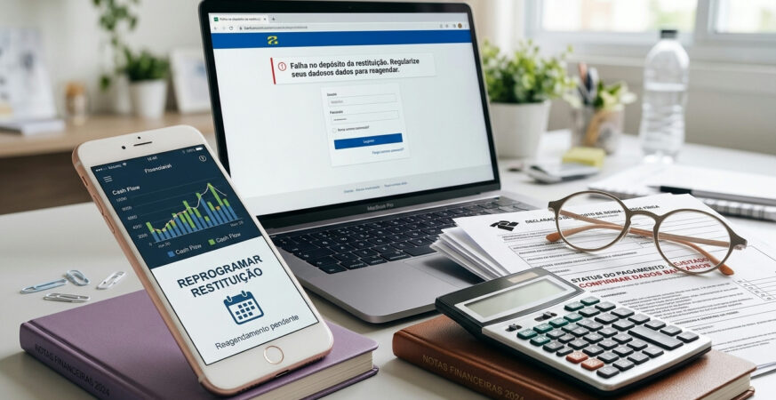 Passo a passo para reprogramar o depósito da restituição do Imposto de Renda após falha no crédito